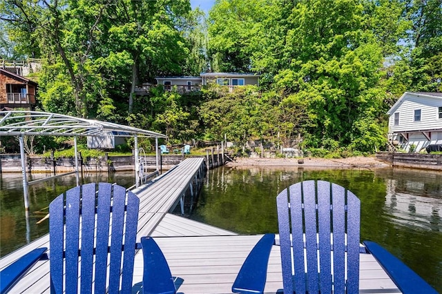 5543 Rt-89, Varick, NY 14521 - dock area featuring a water view and view of wooded area