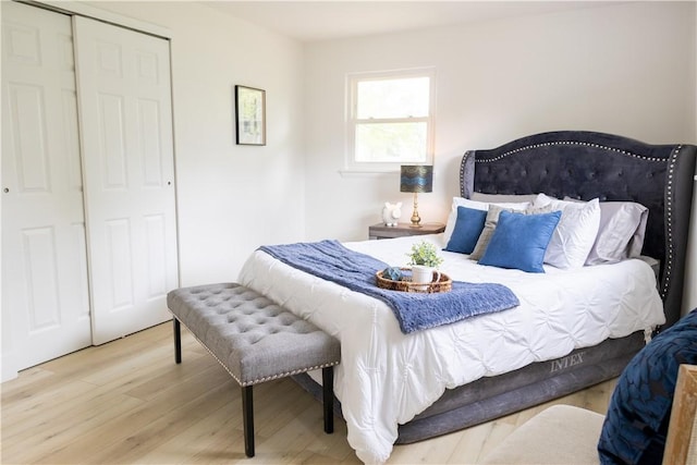 136 Nevins Rd, Henrietta, NY 14467 - bedroom featuring wood finished floors and a closet