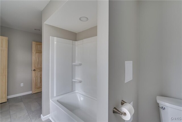 34292 State Route 26, Champion, NY 13619 - full bath with toilet, bathing tub / shower combination, baseboards, and tile patterned flooring