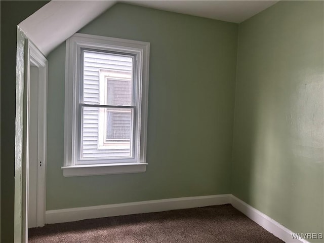 64 Barton St, Buffalo, NY 14213 - additional living space with carpet, plenty of natural light, lofted ceiling, and baseboards