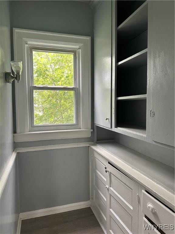 64 Barton St, Buffalo, NY 14213 - detailed view of wood finished floors and baseboards