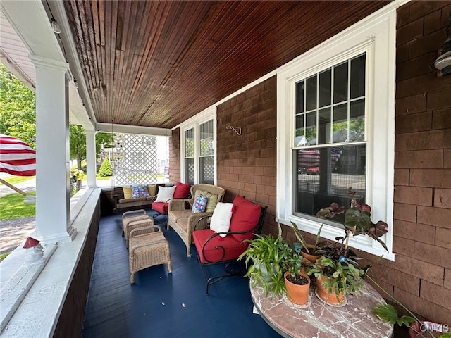 616 N Main St, Herkimer, NY 13350 - porch featuring an outdoor living space