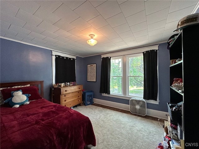616 N Main St, Herkimer, NY 13350 - carpeted bedroom featuring ornamental molding and baseboards