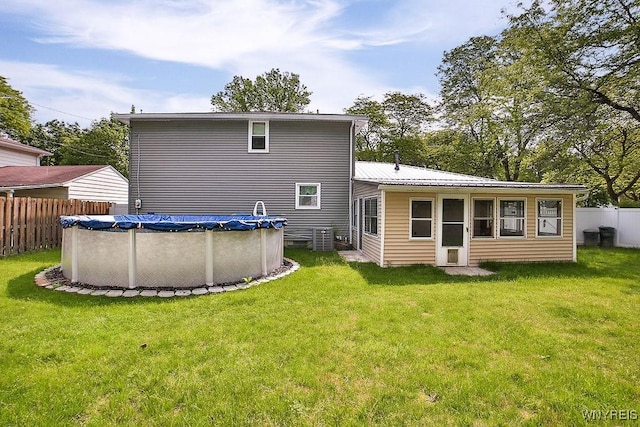 305 Vine Ln, Amherst, NY 14228 - rear view of house with cooling unit