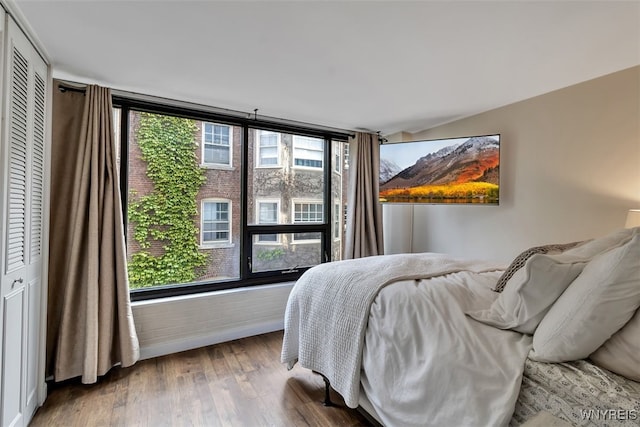 849 Delaware Ave Unit 205, Buffalo, NY 14209 - bedroom with wood finished floors and a closet