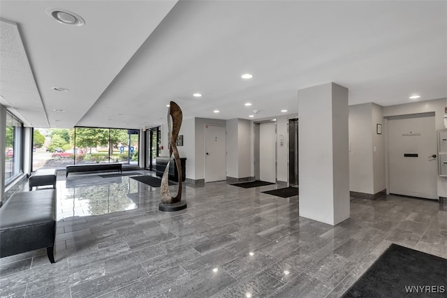 849 Delaware Ave Unit 205, Buffalo, NY 14209 - community lobby featuring floor to ceiling windows and recessed lighting