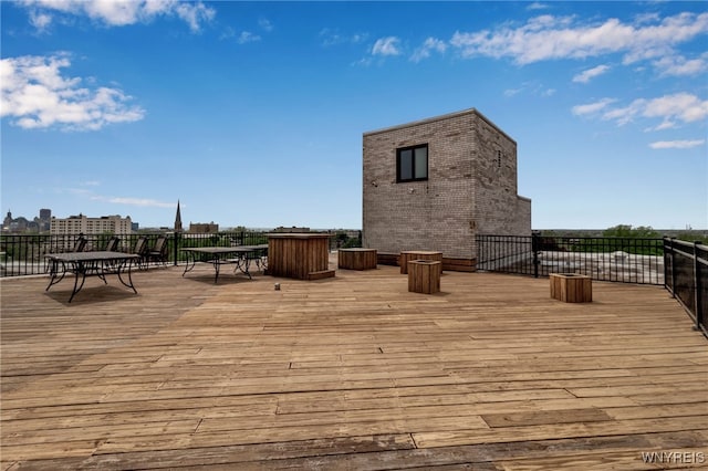 849 Delaware Ave Unit 205, Buffalo, NY 14209 - view of wooden terrace