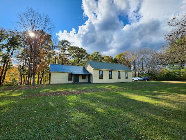655 County Highway 26, Otsego, NY 13337 - view of front of house with a front yard and metal roof