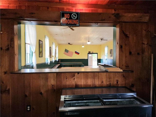655 County Highway 26, Otsego, NY 13337 - kitchen with healthy amount of natural light and wooden walls