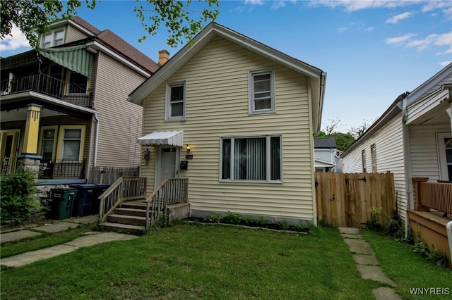 283 W Tupper St, Buffalo, NY 14201 - view of front of home with a balcony