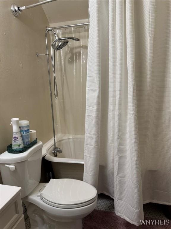 44 Freeman St, Buffalo, NY 14215 - full bathroom with shower / tub combo, toilet, and vanity