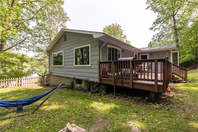 25 Highland Dr, Corning-City, NY 14830 - rear view of house with a deck