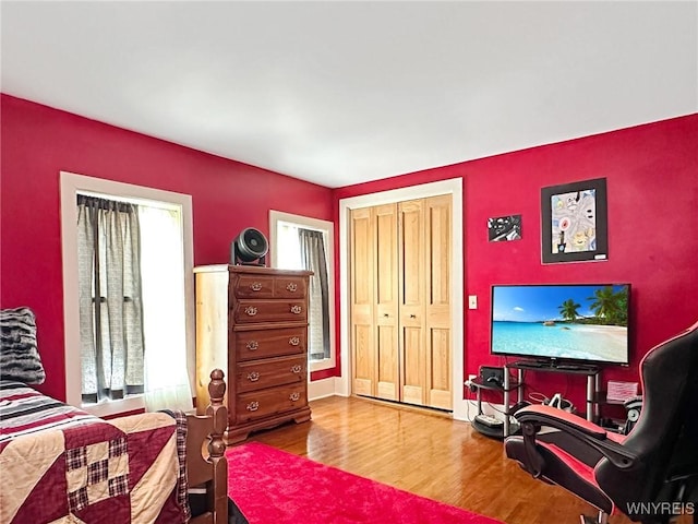 4 Park Rd W, Castile, NY 14427 - bedroom featuring wood finished floors and a closet