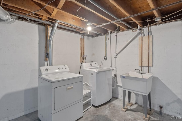 211 Fletcher Dr, Clay, NY 13212 - laundry area with separate washer and dryer