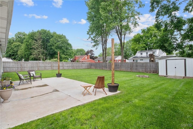 211 Fletcher Dr, Clay, NY 13212 - view of yard with a patio area and an outdoor fire pit