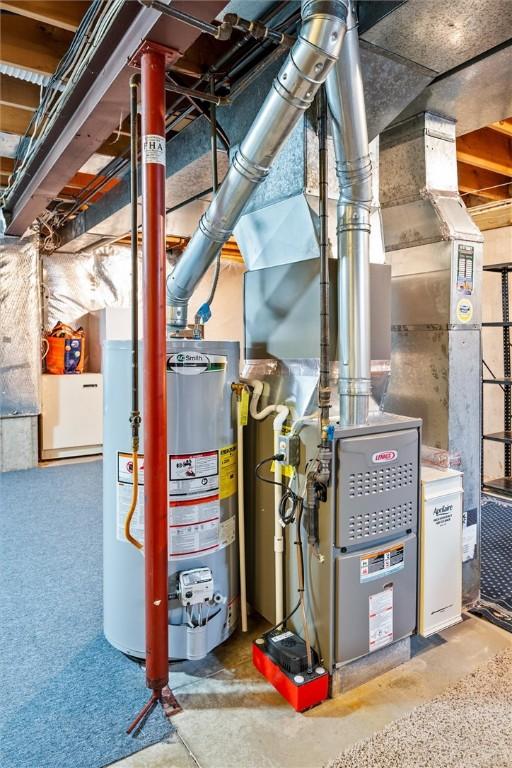 8 Harrier Cir, Henrietta, NY 14623 - utilities with water heater