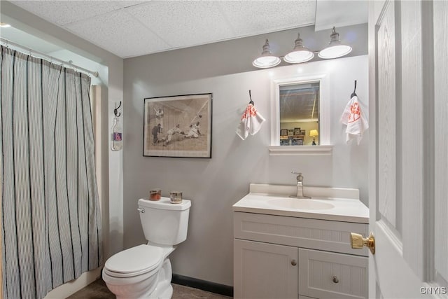 1388 Sky High Rd, Fabius, NY 13159 - full bathroom featuring vanity, toilet, and curtained shower