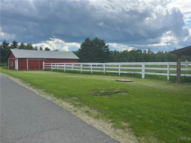 808 Fay, Bangor, NY 12966 - view of yard with an outbuilding and an outdoor structure