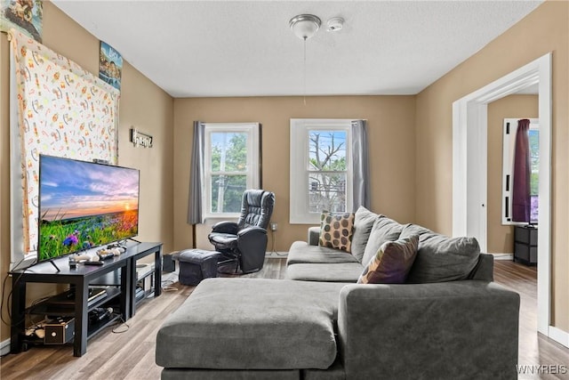 417 18th St, Niagara Falls, NY 14303 - living area featuring wood finished floors and baseboards