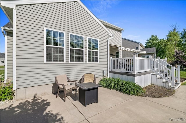 1 Skylark Ln, Wheatfield, NY 14304 - view of patio with a deck