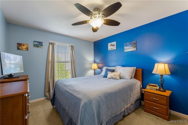 1 Skylark Ln, Wheatfield, NY 14304 - bedroom with light colored carpet, baseboards, and ceiling fan