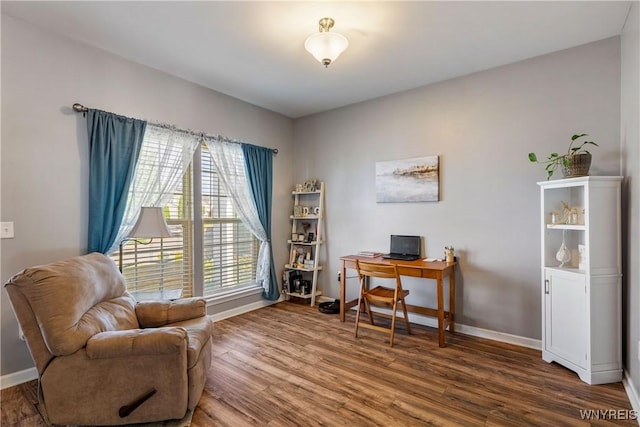 1 Skylark Ln, Wheatfield, NY 14304 - office area with wood finished floors and baseboards