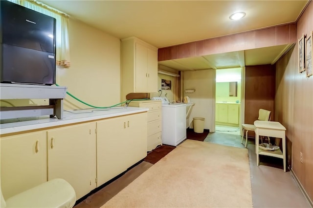 41 Leicestershire Rd, Irondequoit, NY 14621 - washroom with washer / dryer and recessed lighting