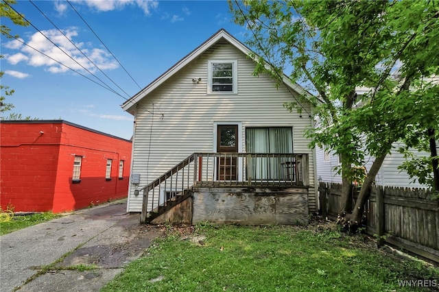 1244 Kenmore Ave, Buffalo, NY 14216 - rear view of property with asphalt driveway