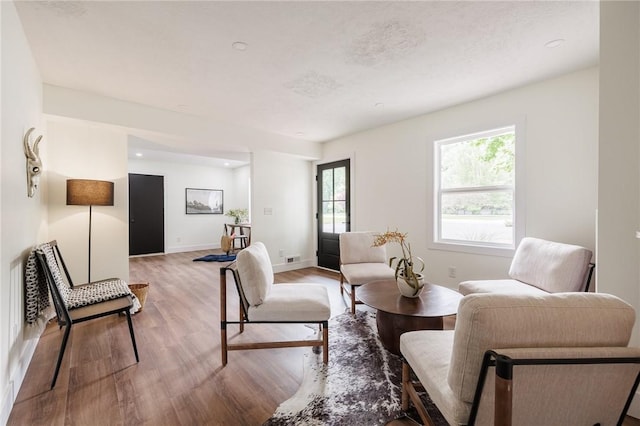 3908 Stalker Rd, Walworth, NY 14502 - living area with light wood-style flooring and baseboards