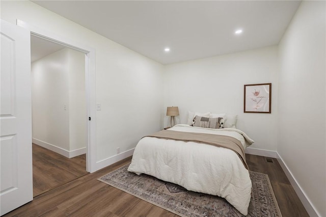 3908 Stalker Rd, Walworth, NY 14502 - bedroom with wood finished floors, baseboards, and recessed lighting