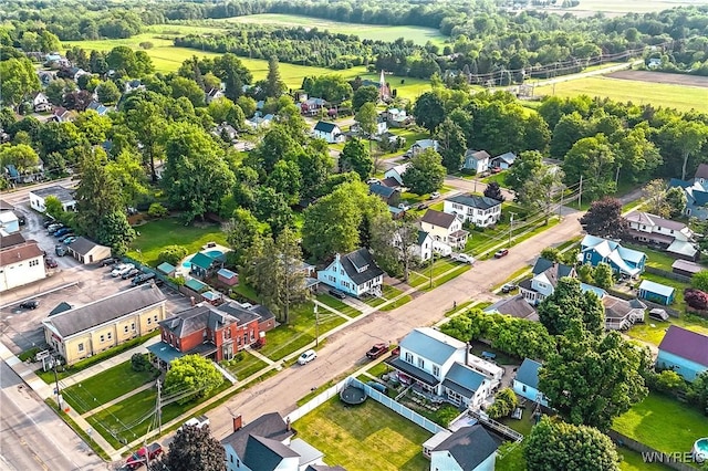 2019 Center St, North Collins, NY 14111 - aerial view of residential area with a tree filled landscape