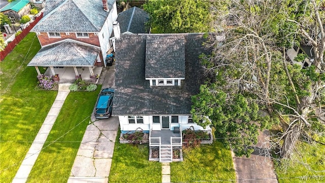 2019 Center St, North Collins, NY 14111 - aerial view of property and surrounding area