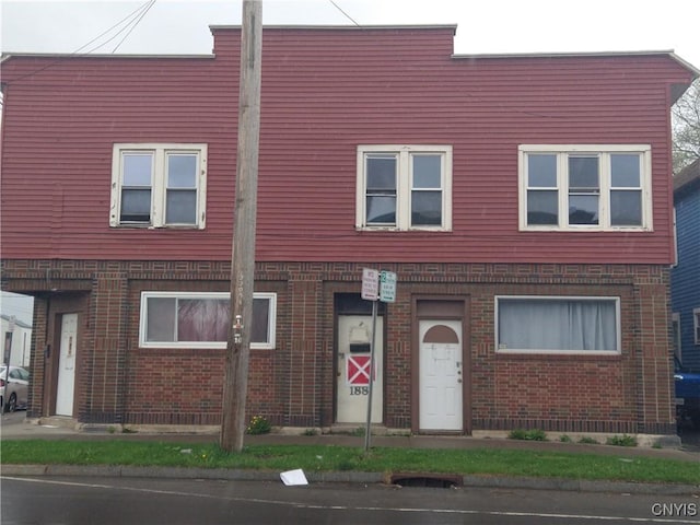 188 Main St, Cortland, NY 13045 - view of property featuring brick siding