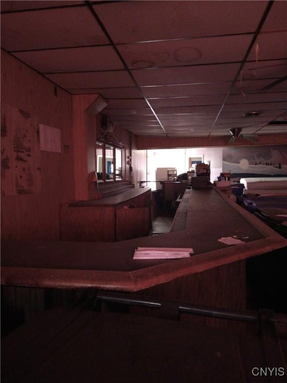 188 Main St, Cortland, NY 13045 - bar area with a drop ceiling