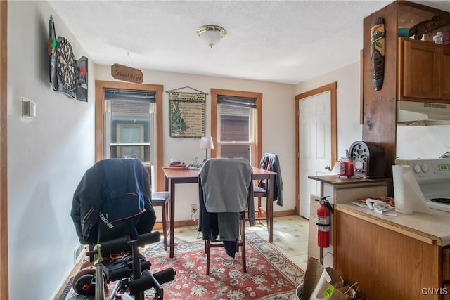 7-9 Tappan St Unit 7, Van Buren, NY 13027 - office area featuring baseboards and a textured ceiling
