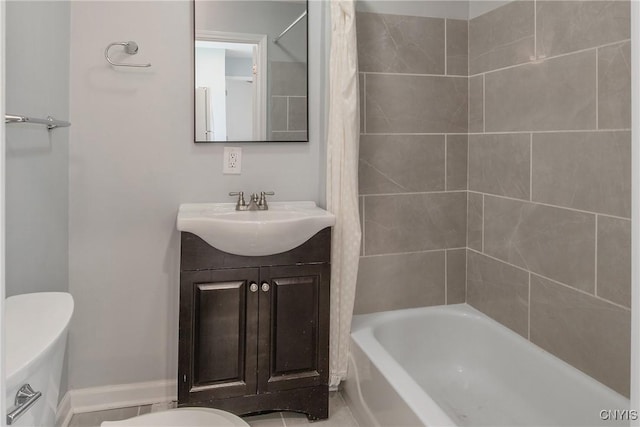 7-9 Tappan St Unit 7, Van Buren, NY 13027 - full bathroom with toilet, vanity, and shower / bathtub combination with curtain