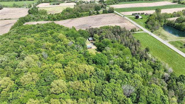 2491 Wethersfield Rd, Java, NY 14113 - aerial view of property and surrounding area featuring rural landscape and a heavily wooded area