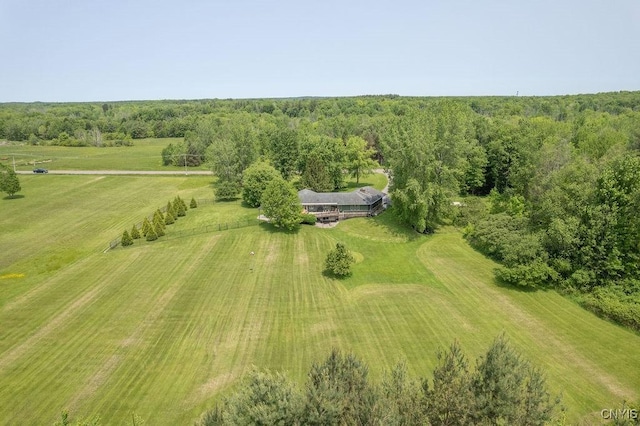 2260 Lamson Rd, Lysander, NY 13135 - overview of rural landscape with a heavily wooded area