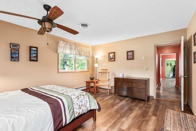2260 Lamson Rd, Lysander, NY 13135 - bedroom with wood finished floors and ceiling fan
