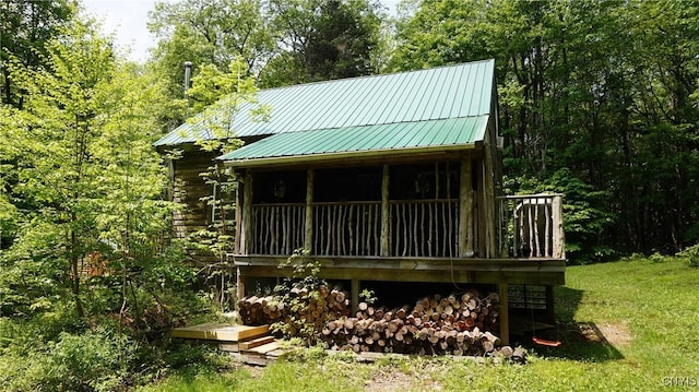 1507 Keeney Ln, Osceola, NY 13437 - back of house featuring metal roof