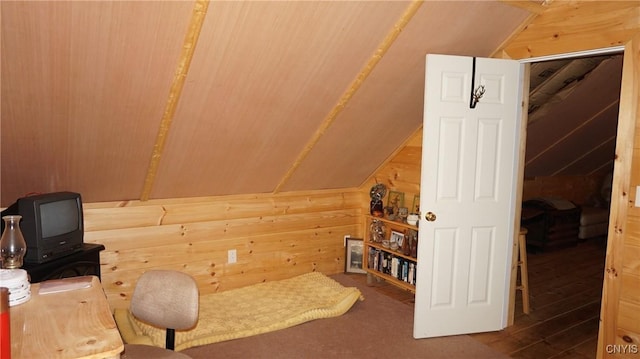 1507 Keeney Ln, Osceola, NY 13437 - bonus room featuring vaulted ceiling and wood walls