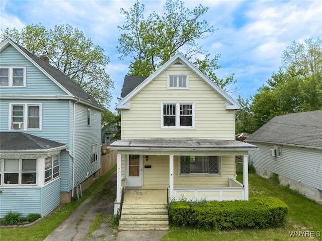 2215 S Ave, Niagara Falls, NY 14305 - traditional style home with covered porch, driveway, and a shingled roof