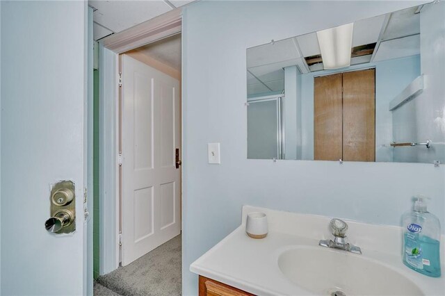 1845 N Clinton Ave, Rochester, NY 14621 - bathroom featuring an enclosed shower and vanity
