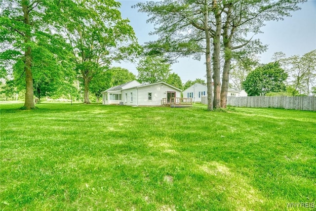 4356 Redman Rd, Sweden, NY 14420 - view of yard featuring a wooden deck