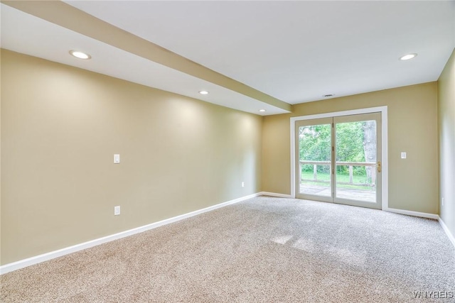 4356 Redman Rd, Sweden, NY 14420 - carpeted empty room with recessed lighting