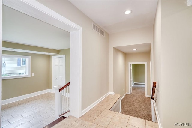 4356 Redman Rd, Sweden, NY 14420 - corridor with light tile patterned floors and recessed lighting