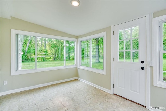 4356 Redman Rd, Sweden, NY 14420 - unfurnished sunroom featuring healthy amount of natural light and lofted ceiling