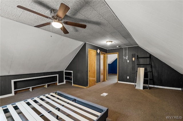1934 Welch Ave, Niagara Falls, NY 14303 - additional living space with carpet, a ceiling fan, and vaulted ceiling