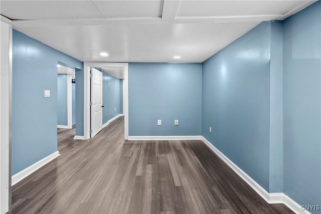 402 Cogswell Ave, Geddes, NY 13209 - unfurnished room with wood finished floors, baseboards, and recessed lighting