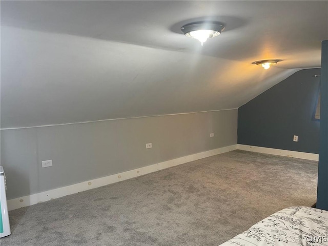 207 E Elm St, Oneida-Inside, NY 13421 - additional living space featuring lofted ceiling, carpet, and baseboards